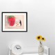 the strawberry seed-sticker, Fine Art color print