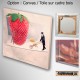 the strawberry seed-sticker, Fine Art color print