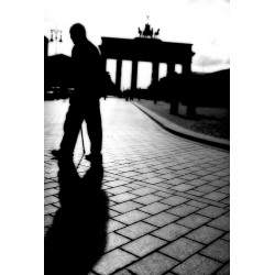 The man in Berlin, Fine Art color print urban landscape