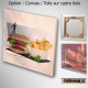 tableau humoristique pour restaurant, photo sur toile