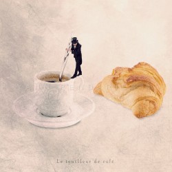 Le touilleur de café - Photographie d'art - Photographie d'art couleur - Les Tout Petits Métiers