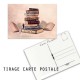 carte postale sur les livres, carte postale pour les librairie, carte postal libraire