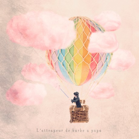 The cotton-candy catcher - Fine Art photography - Original Art photography - Tiny Trades series