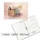 Carte postale humoristique tea time, les tout petits métiers