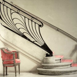photo d'escalier art nouveau, Le théâtre, photographie artistique de paysage urbain