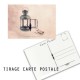 Carte postale humoristique lanterne