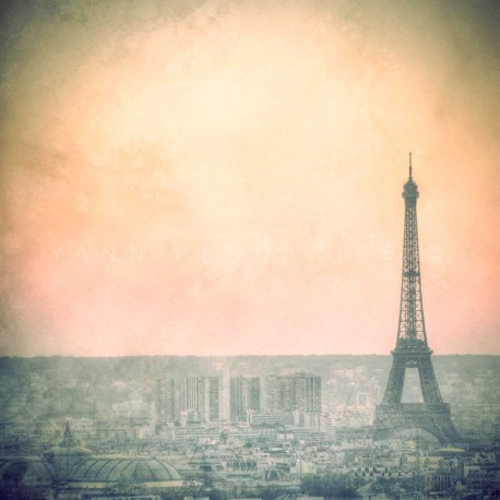 photo de la tour eiffel, L'aube sur Paris, Tirage artistique de Paris