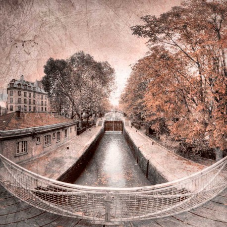 The Saint Martin canal, Fine Art Paris print