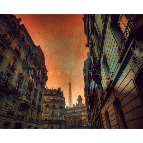 Sunset on Paris, Fine Art Paris print