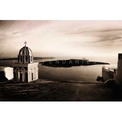 photo d'église en Grèce, N°3, photographie artistique noir et blanc