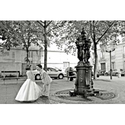 photo noir et blanc de paris, La dispute, photographie artistique noir et blanc
