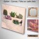 tableau humoristique cactus, photo sur toile