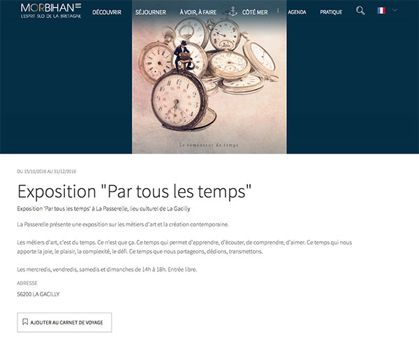 Exposition 'Par tous les temps' oct-2016